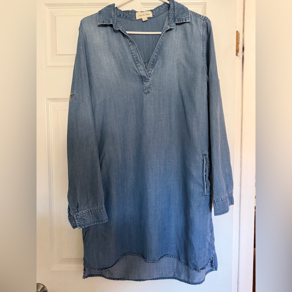 Cloth & Stone chambray dress from Anthropologie